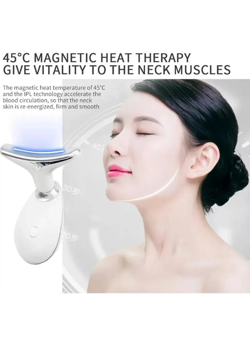 Facial Care Devices LED Face Neck Massager Pon Therapy Skin Tightening Massage Double Chin Reduction Anti Wrinkle Removal Cosmetic Device  - Image 3