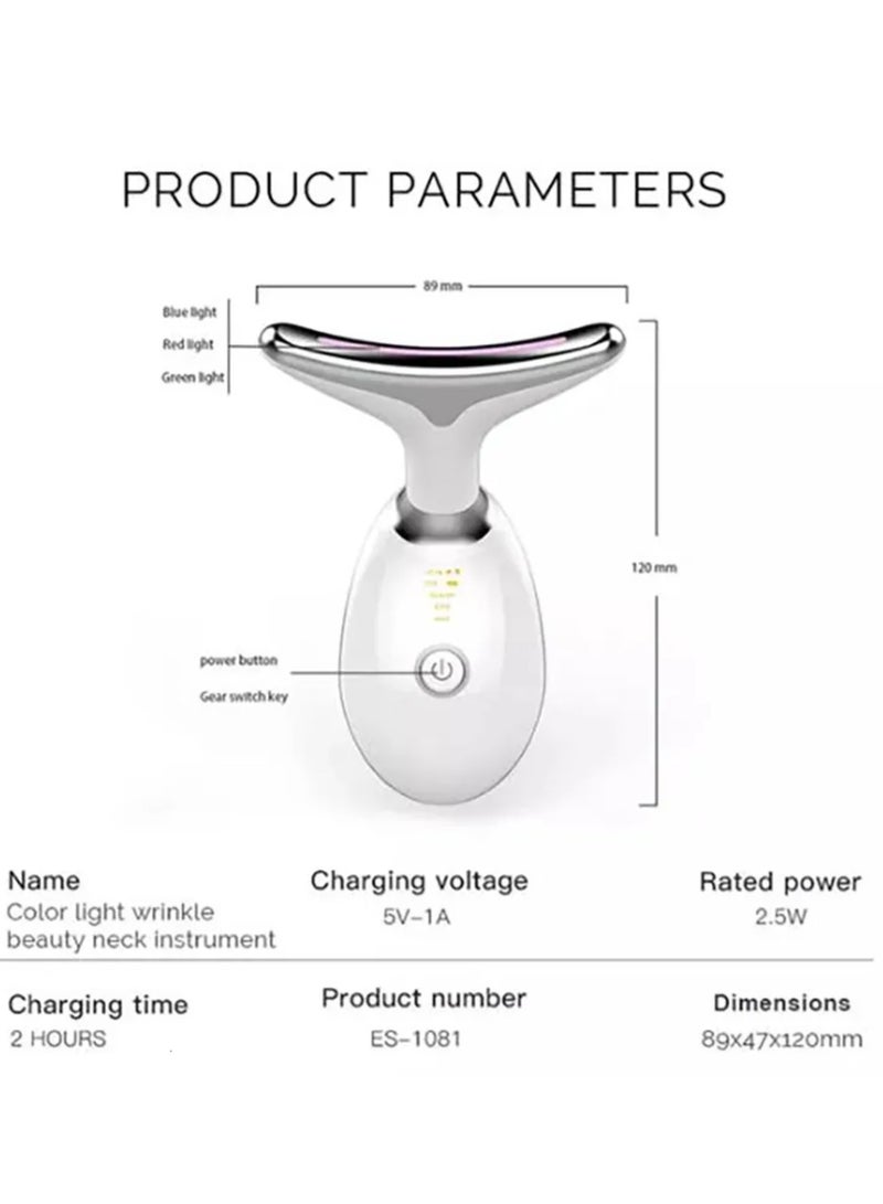 Facial Care Devices LED Face Neck Massager Pon Therapy Skin Tightening Massage Double Chin Reduction Anti Wrinkle Removal Cosmetic Device  - Image 5