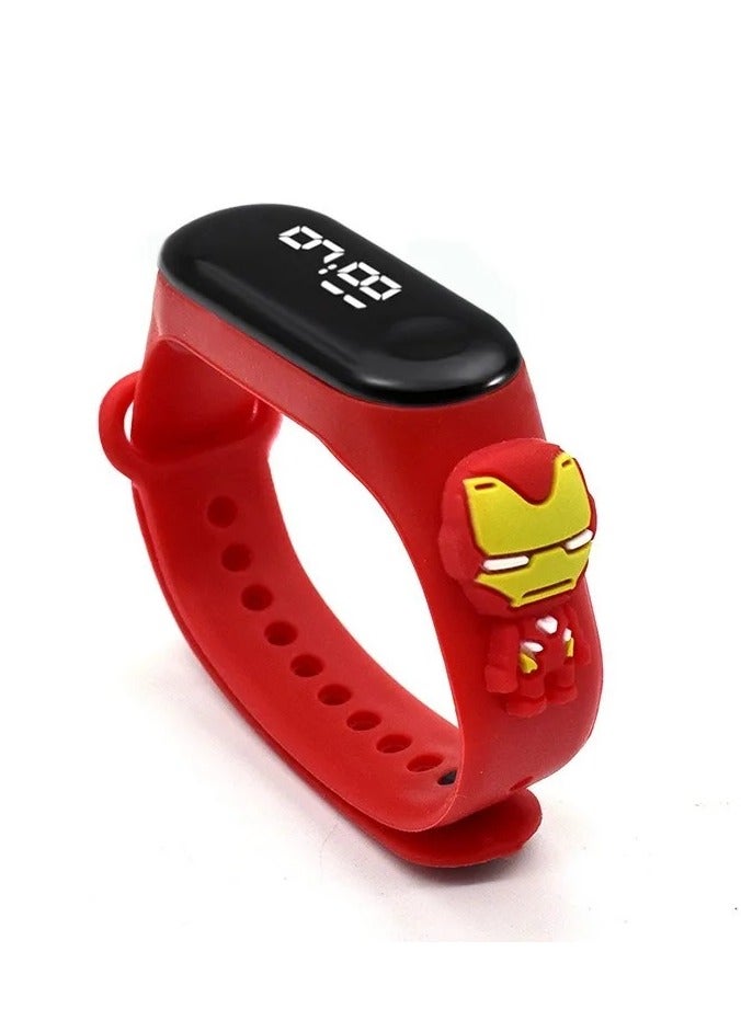 AROAQ Cartoon Marvel Children's Watch Fashion Watches Electronic Digital LED Display Watches Waterproof Holiday Gift Kids Watches  - Image 1
