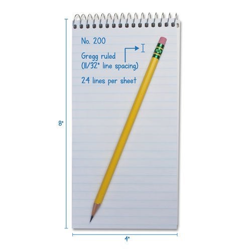 Portage Reporters Notebook – Top Bound Spiral Pocket Notepad, Steno Note Book, Perfect for Reporters & Journalists Taking Notes in the Field, Gregg Ruled – 4 x 8 In, 70 Sheets, 12 Pack - Image 2