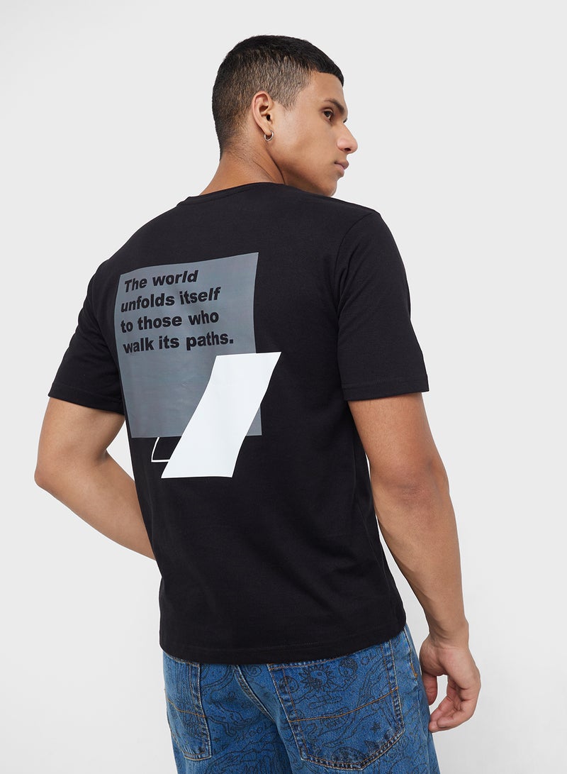 سفنتي فايف تيشيرت كبير بطبعة جرافيك - Image 1