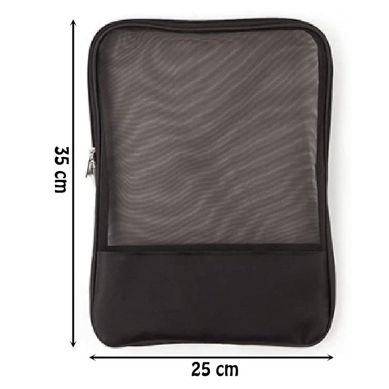 RIVOM File Folder A4 File Storage Bag Office File Storage Organizer Document Pouch Document Mesh Bag Document Storage Bag School Student Pencil Stationery Case Storage (Multi Color) - Image 3