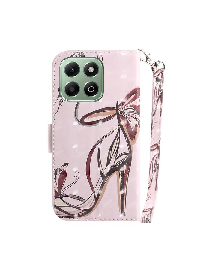 اس-توب جراب هاتف Honor X6b ثلاثي الأبعاد ملون من الجلد قابل للطي أفقيًا - Image 3