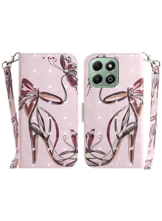 اس-توب جراب هاتف Honor X6b ثلاثي الأبعاد ملون من الجلد قابل للطي أفقيًا - Image 1