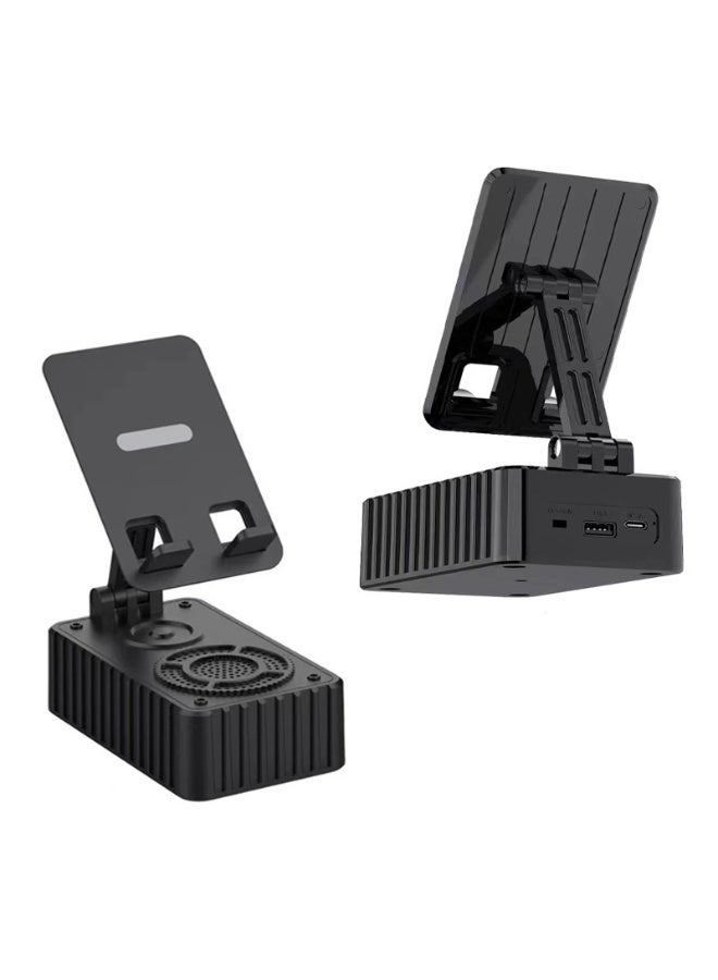 NIBEMINENT Mobile Phone Stand Bluetooth Speaker Subwoofer Outdoor Mini Home Desktop Folding Lazy Stand Speaker 2 In 1  - Image 1