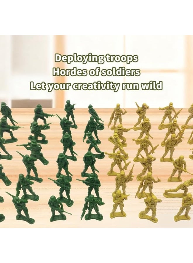 مجموعة جنود بلاستيكية مكونة من 75 قطعة (لونان) - لإعادة تمثيل ساحات المعارك الملحمية - Image 4