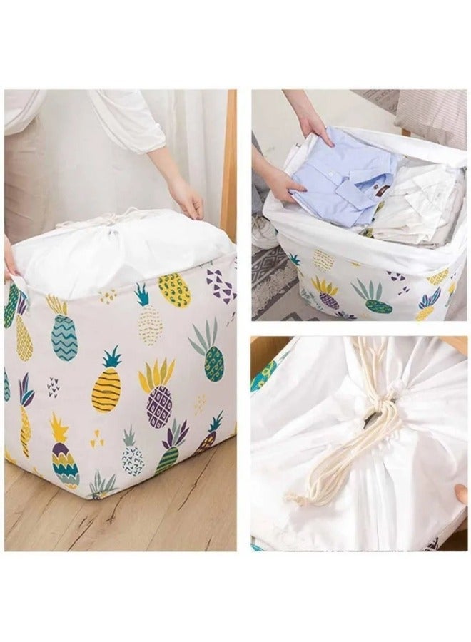 منظم غسيل برباط متعدد الوظائف قابل للطي لغسيل الملابس المنزلية وسلة الألعاب 50 لتر (لون عشوائي) - Image 1