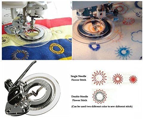 SYGA Universal Decorative Daisy Flower Stitch Presser Foot fit All Low Shank SnapOn Sewing Machines - Image 5