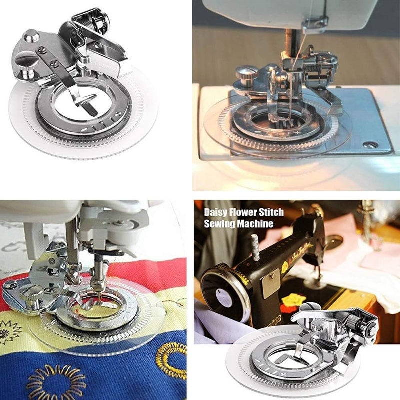 SYGA Universal Decorative Daisy Flower Stitch Presser Foot fit All Low Shank SnapOn Sewing Machines - Image 4