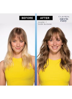CLAIROL Nice'N Easy Permanent Hair Dye, 7C Dark Cool Blonde Hair Color, Pack Of 1  - Image 3