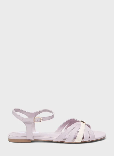 ايل Multi Strap Flat Sandals