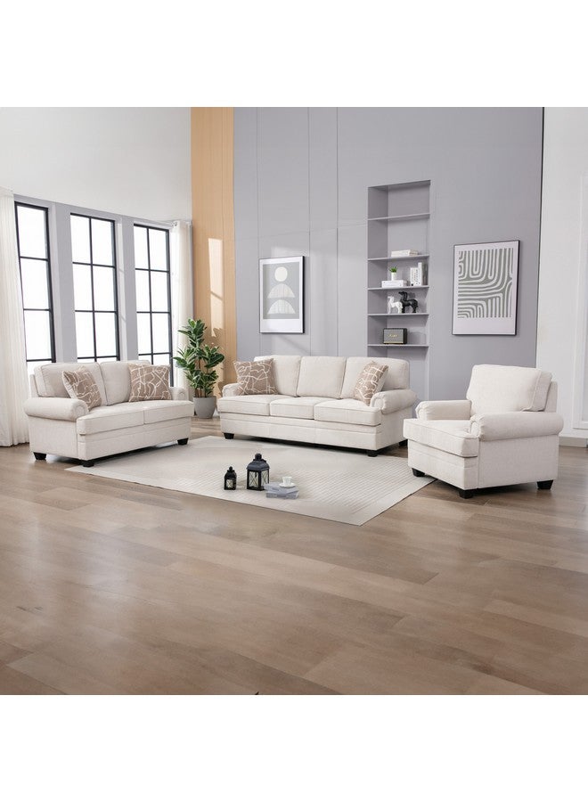 Home Box Ashton NXT 3-Seater Fabric Sofa with 2 Cushions 88 x 96 x 212 cm - Image 2