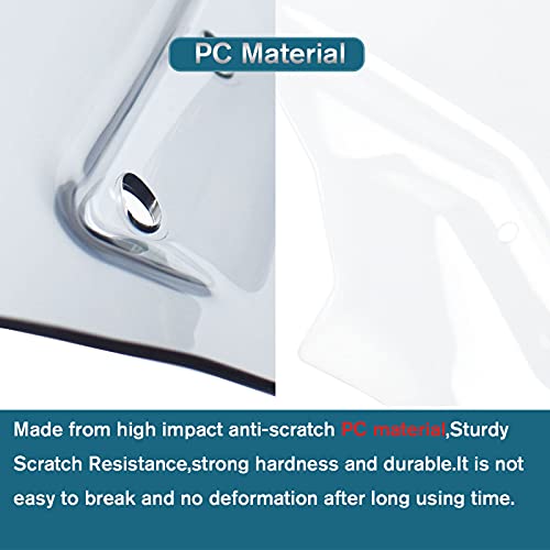 Midimttop Motorcycle WindScreen Windshield Windproof Protector Flyscreen Pare-brise Shield Screen compatible with G310GS G 310GS G 310 GS Accessories 2017 2018 2019 2020 2021 2022 2023 2024(Clear) - Image 2