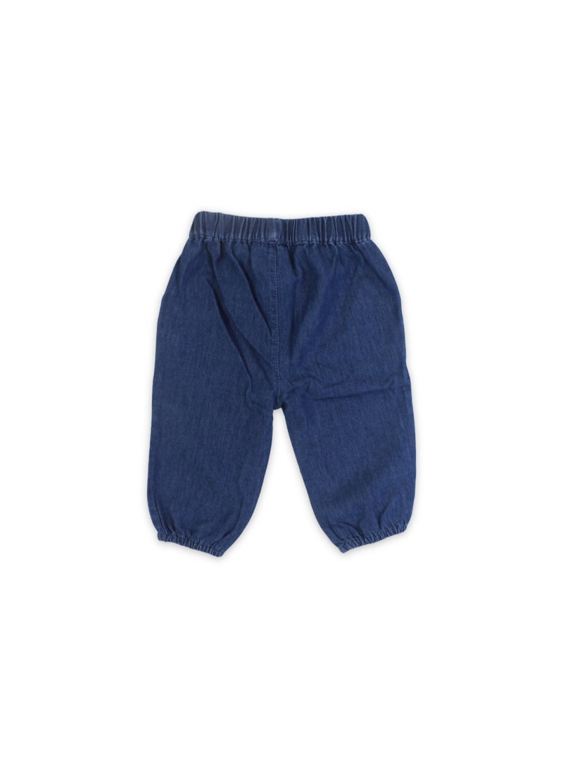 Pompelo Baby Boys Cotton Denim Pants – Blue - Image 2