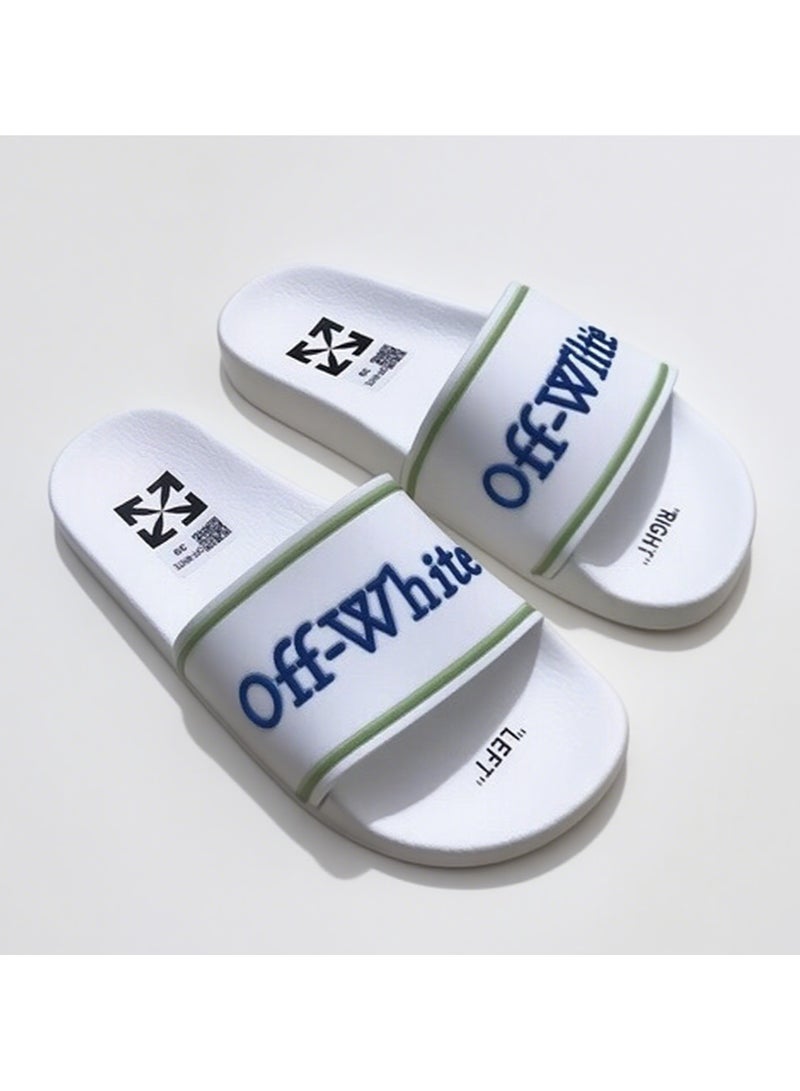 Off-White White Towel Slides