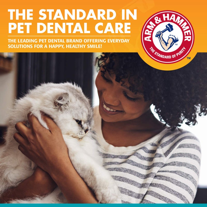 Arm and Hammer Fresh Breath Dental Kit for Kittens Cat Toothbrush and Toothpaste with Baking Soda Cat Oral Care Cat Dental Kit for Kittens in Tuna Flavor & Fresh Mint Scent for Cat Teeth Cleaning - Image 5
