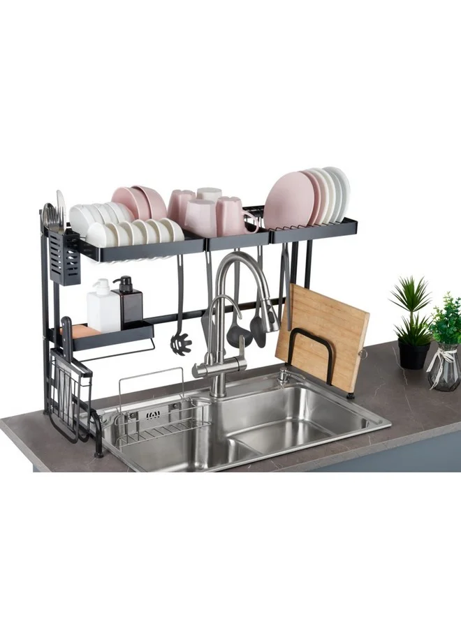 PARFAIT Durable High Quality Kitchen Shelf Organizer Black 20 x 35 x 87 cm DS-6304A2