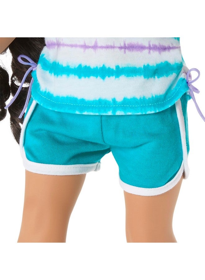 American Girl طقم ملابس مدرسية من Truly Me مقاس 18 بوصة مع قميص كارديجان وزوج من الأحذية الرياضية للأعمار من 6 سنوات فما فوق - Image 4