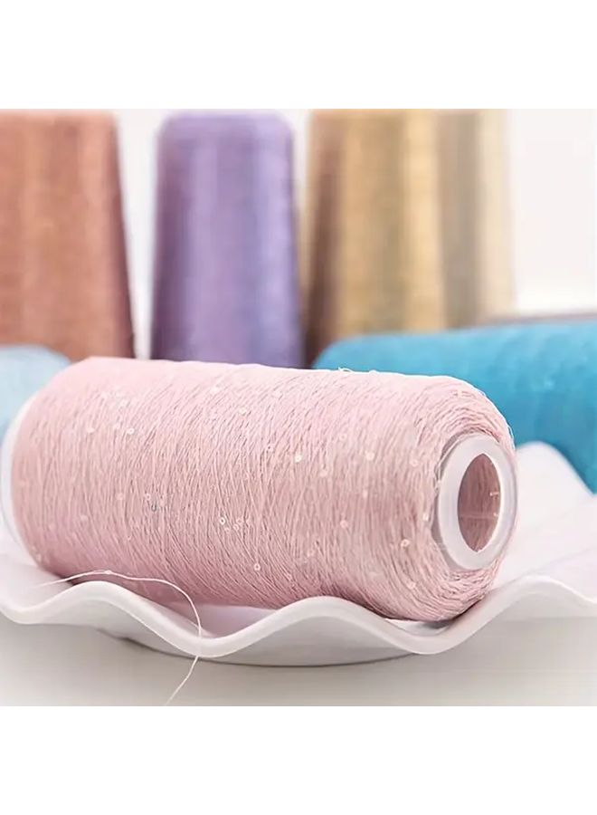 S14 Golden Sequin Cashmere Blend Hand Knitting Yarn 2000 Yards - Image 1