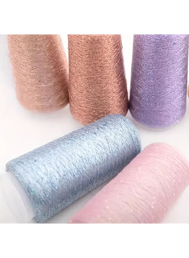 S14 Golden Sequin Cashmere Blend Hand Knitting Yarn 2000 Yards - Image 2