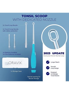 ORAVIX Tonsil Stone Removal Kit - Tonsil Stone Remover - Tonsillolith Remover Tool - Tonsil Cleaner - Fight Bad Breath - Tonsil Stone Removal Tool - Oral Irrigator - Tongue Scraper - 7 Pieces  - Image 3