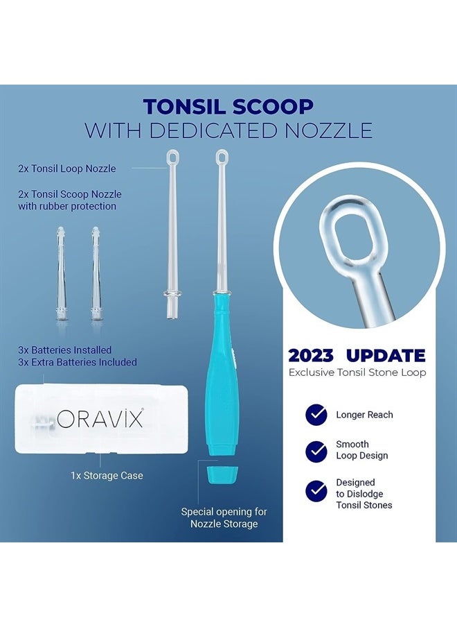 ORAVIX - Tonsil Stone Removal Kit - Tonsil Stone Remover - Tonsillolith Remover Tool - Tonsil Cleaner - Fight Bad Breath - Tonsil Stone Removal Tool - Oral Irrigator - Tongue Scraper - 7 Pieces - Image 1