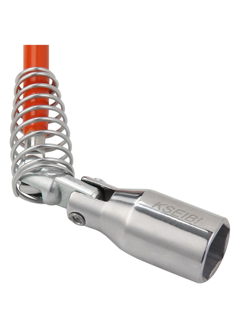 KSEIBI Spark Plug Wrench with Swivel Socket & Rubber Grip – Universal Fit for Cars, Motorcycles, and Small Engines  - Image 3