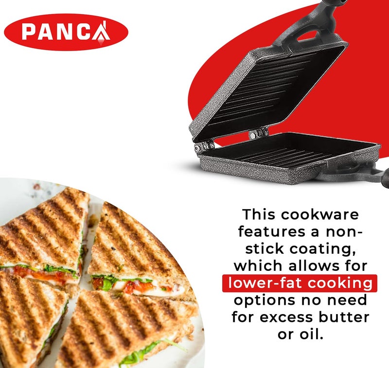 PANCA Non-Stick Jumbo Grill Gas Toaster Premium Big Bread Sandwich Maker Griller with Bakelite Handles (Magnum Toaster) - Image 5