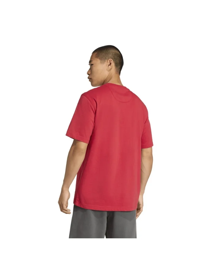 Adidas Lfc Us Tee M Red Football/Soccer T-Shirts For Men