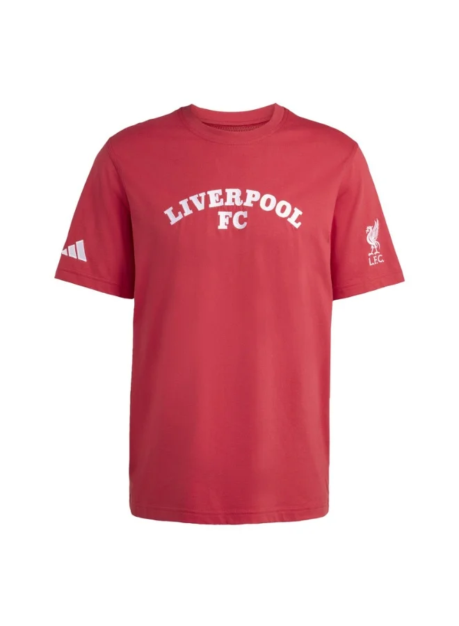 adidas Adidas Lfc Us Tee M Red Football/Soccer T-Shirts For Men