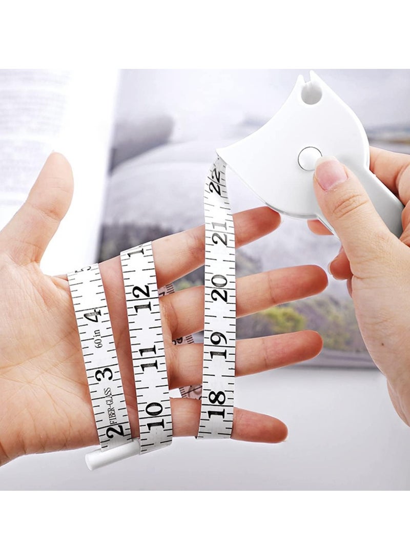 YZMA GLOBAL Body Measure Tape White Flexible Measuring Tape for Tailoring Sewing Craft Home Use and Daily Wear - Image 2