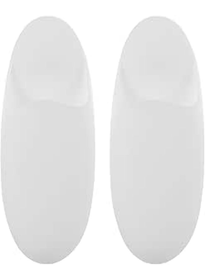 Wall Mounted Toothbrush Holder With Toothpaste Shelf White 2 Pack Bathroom Storage Organizer Space Saving Design - Image 1