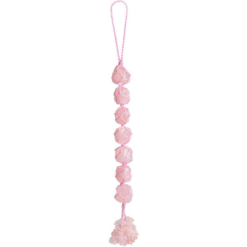 Healing Crystals Home Interior Decoration Car Hanging Ornaments Window Decoration Good Luck Home Decoration for Reiki Healing Good Luck Feng Shui Decorations (Rose Quartz)