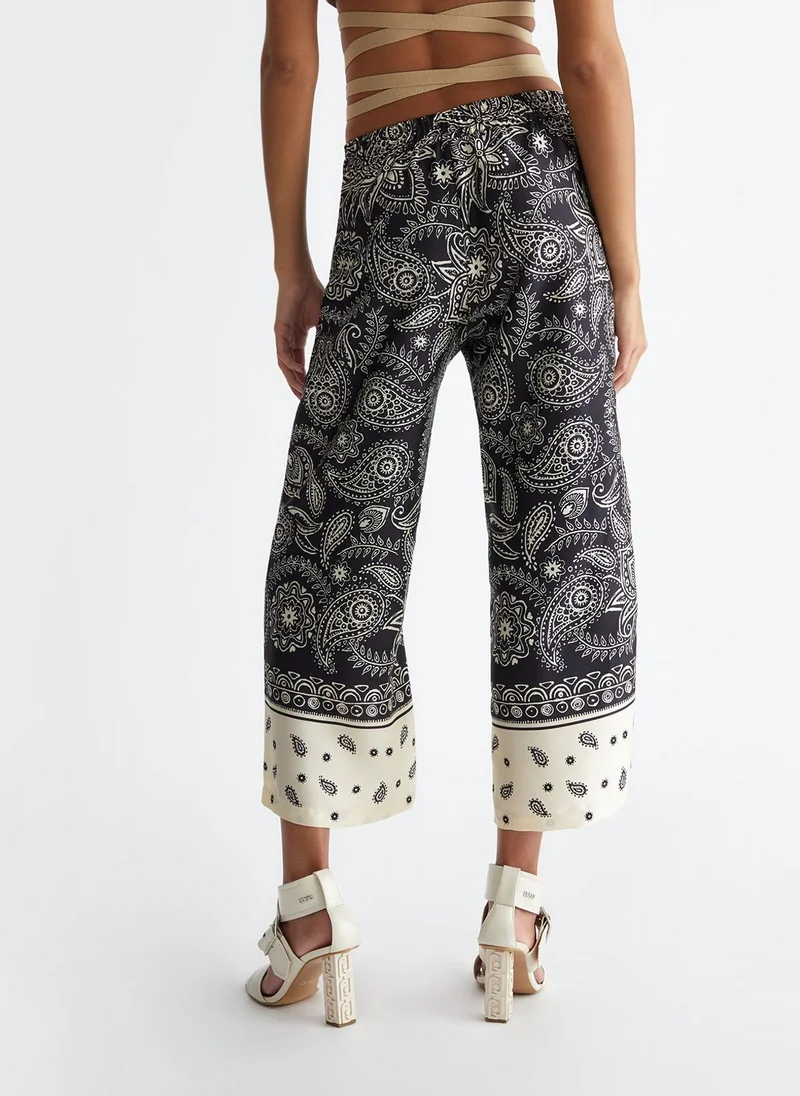 Liu Jo Printed satin trousers