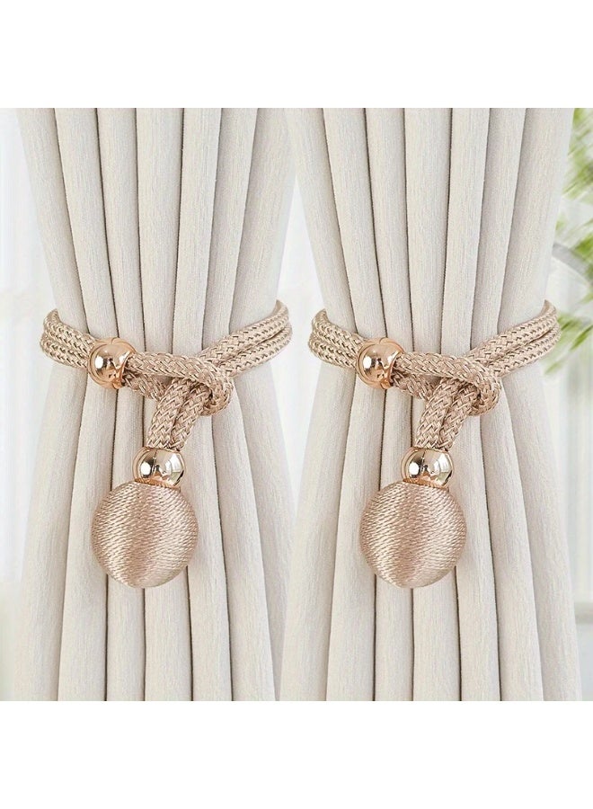 Goolsky 2pcs Curtain Binding Strap Binding Rope Simple Modern Curtain Tie Curtain Tieback Curtain Holdback Adjustable Curtain Buckle Ring Fixed Storage Curtain Accessories Home Decor - Image 5