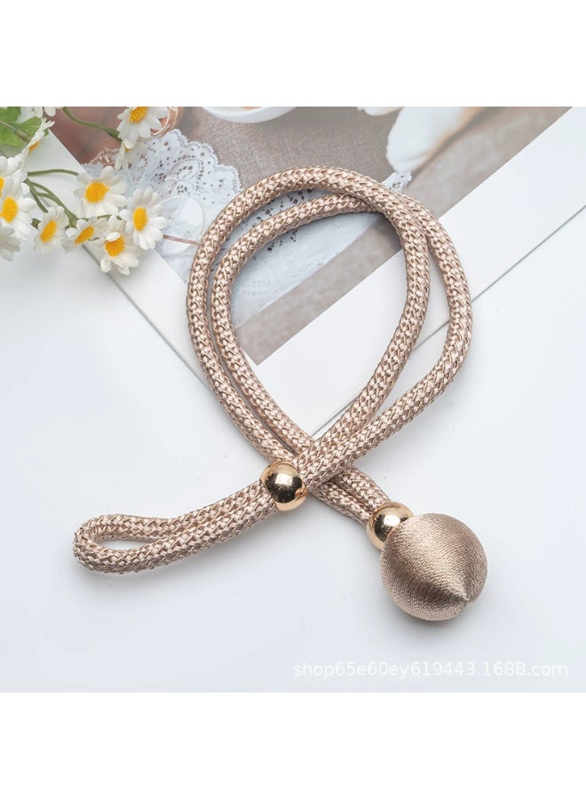Goolsky 2pcs Curtain Binding Strap Binding Rope Simple Modern Curtain Tie Curtain Tieback Curtain Holdback Adjustable Curtain Buckle Ring Fixed Storage Curtain Accessories Home Decor - Image 4