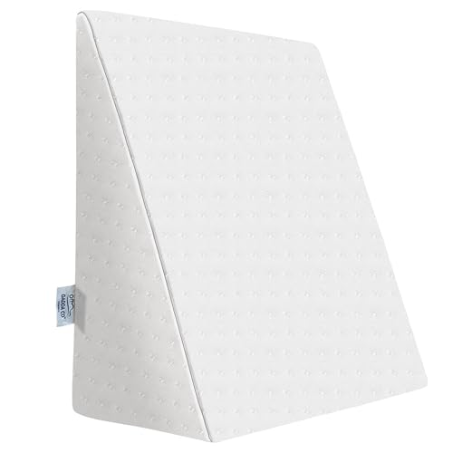 GADDA CO 7-in-1 Memory Foam Wedge Pillow | Cushion for Sleeping, Sitting & Acid Reflux Relief | High Resilience Orthopedic Foam | Leg Elevation, Pregnancy & GERD Support | White | Pack of 1 - Image 1