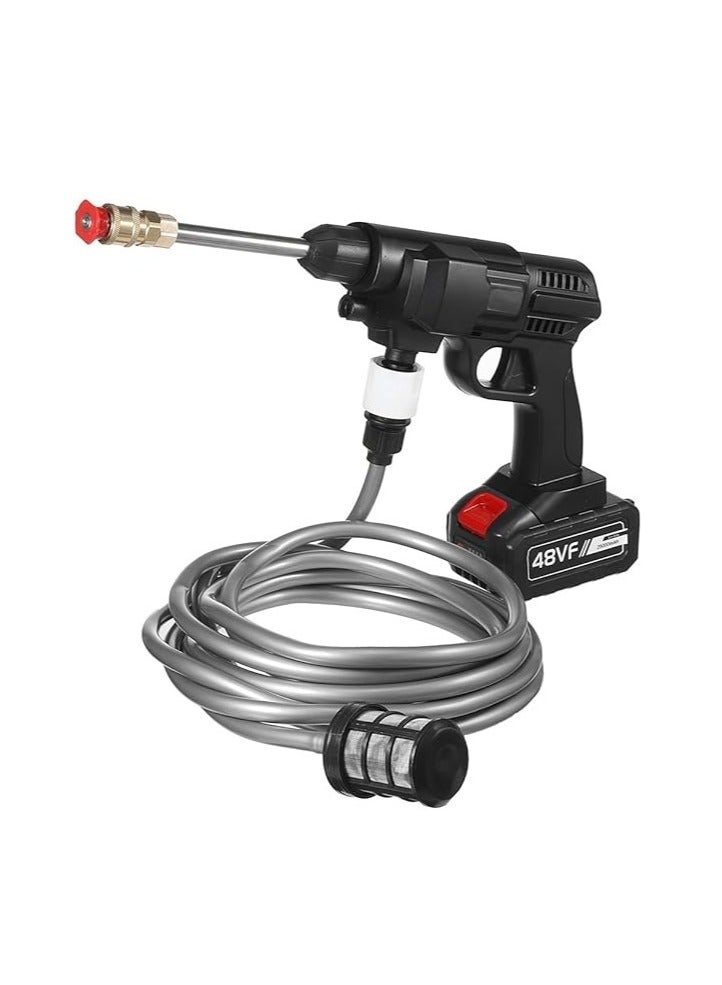 48V 25000mAh 30Bar Cordless High Pressure Car Washer with Nozzles Water Gun Set Garden Cleaning Jet Washing Machine - Image 1