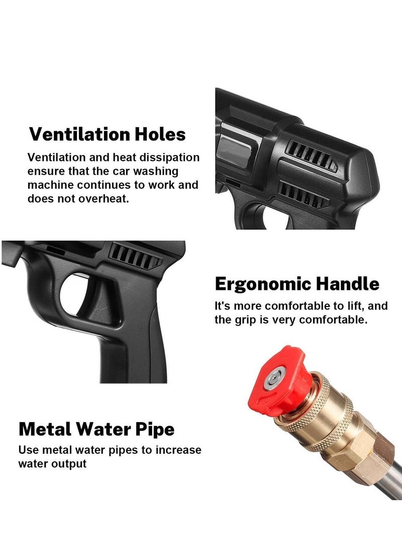 48V 25000mAh 30Bar Cordless High Pressure Car Washer with Nozzles Water Gun Set Garden Cleaning Jet Washing Machine - Image 3