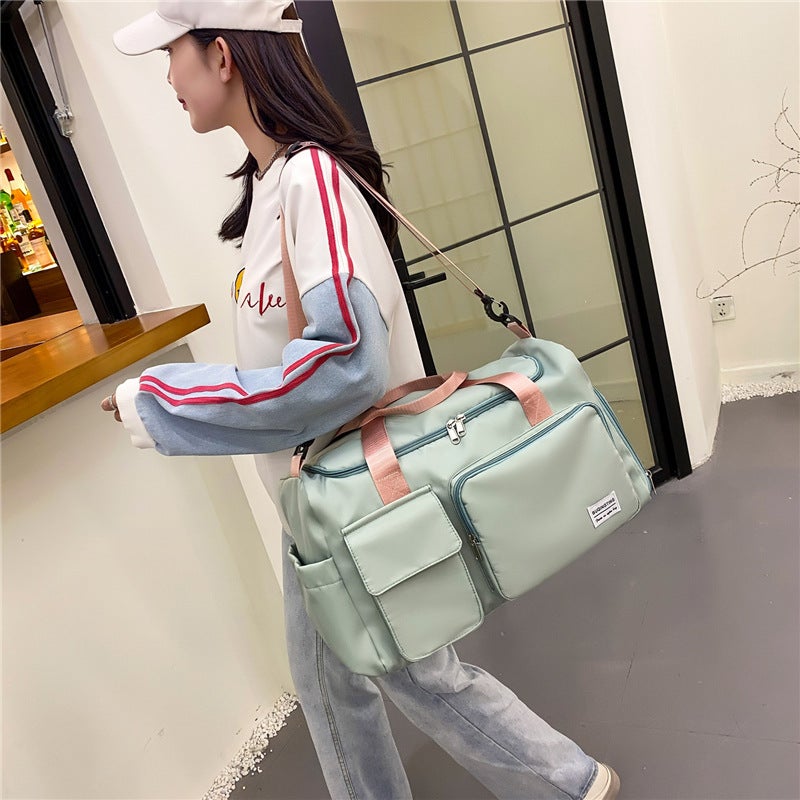 Fashion Sports Duffel Bag Men Women Gym Bag Wet/Dry Separation Swimming Oxford Cloth Hand Shoulder Travel Bag - Image 2