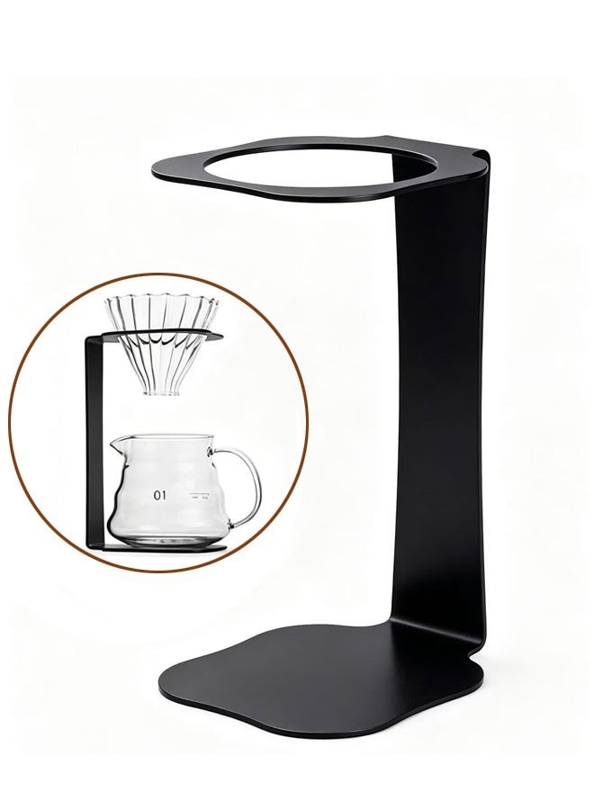 Bincoo Professional Metal Pour Over Coffee Stand Holder Portable Dripper Brewing Holder for Home & Commercial Use, Compatible with Most Cones & Servers - Image 1
