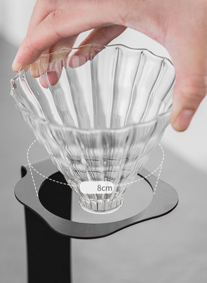 Bincoo Professional Metal Pour Over Coffee Stand Holder Portable Dripper Brewing Holder for Home & Commercial Use, Compatible with Most Cones & Servers - Image 4