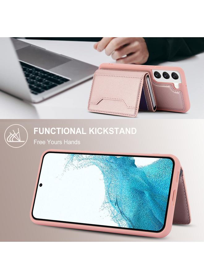 S-TOP Case For Samsung Galaxy S22+ RFID Anti-theft Detachable Card Bag Leather Phone Case - Image 4