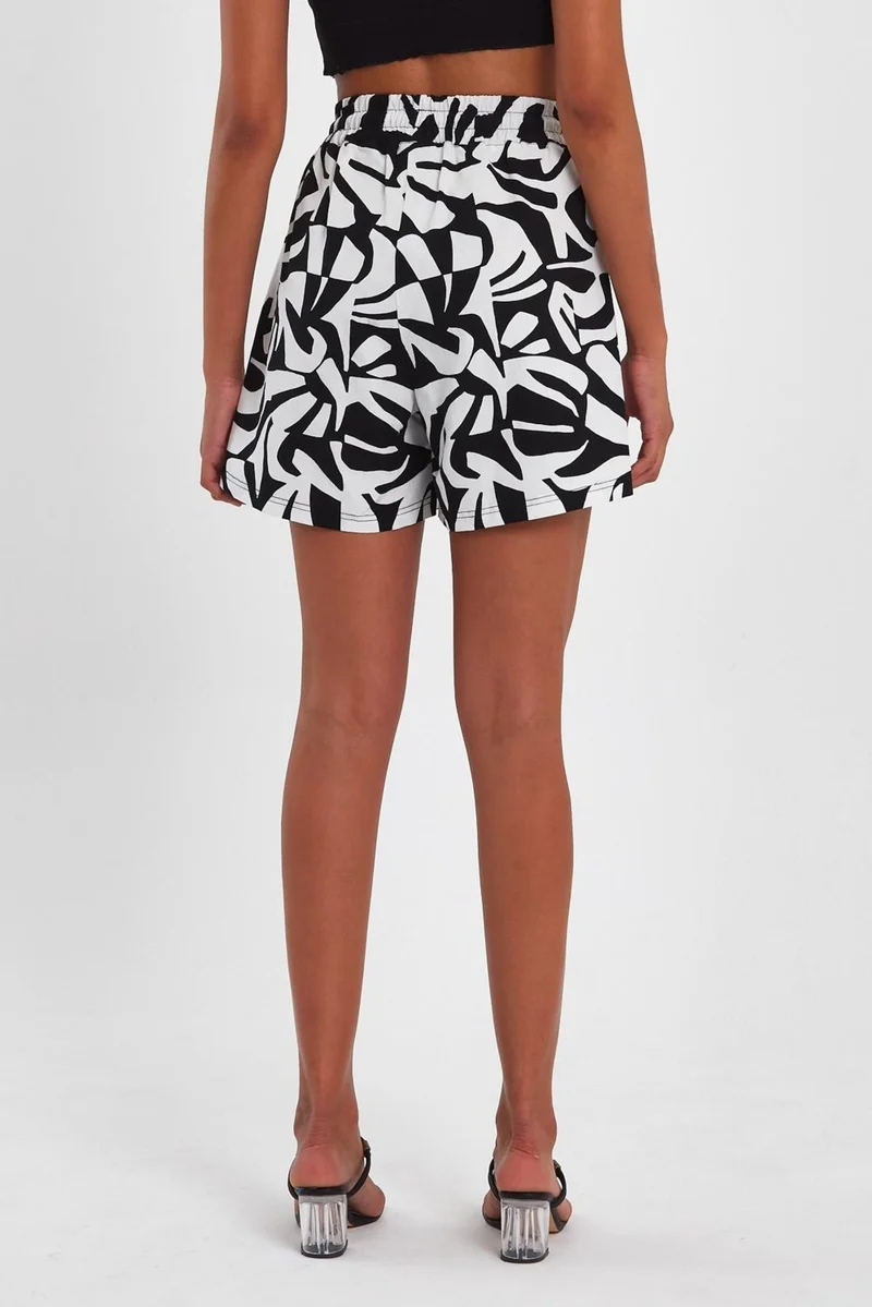 الكسندر جاردي Elastic Waist Pocket Shorts (B23-0017)