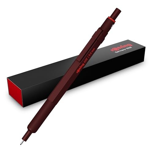 Rotring 600 FullMetal Body 07mm Mechanical Pencil Black for Precise RulerBased Drawing - Image 1