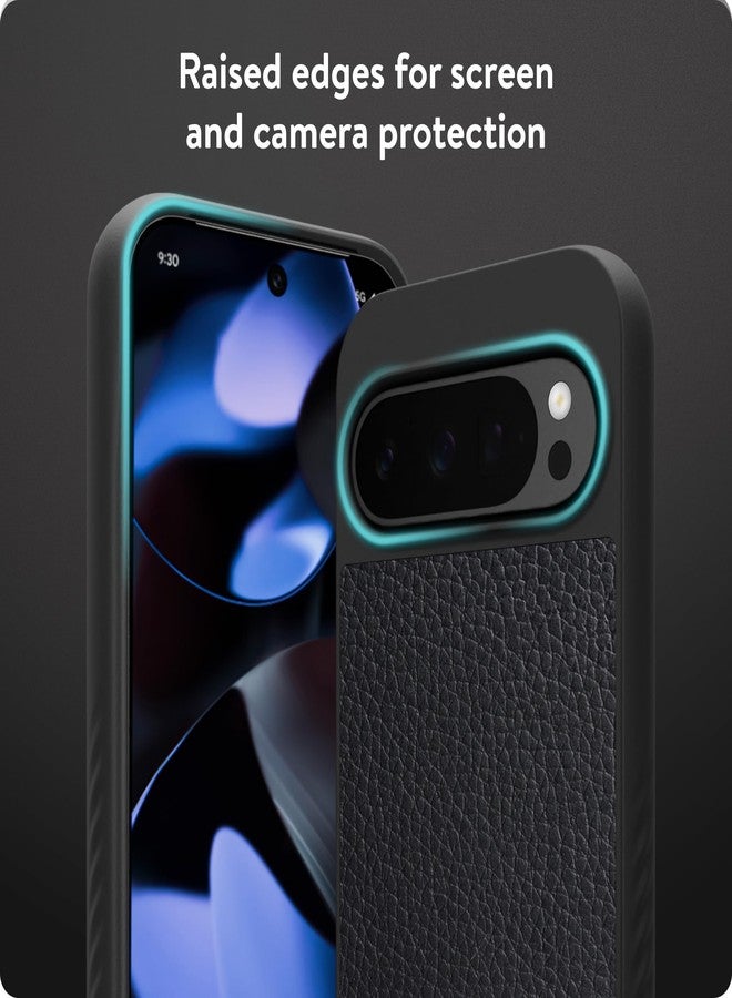 Mous for Google Pixel 9 Pro Case MagSafe Compatible - Limitless 5.0 - Black Leather - Protective Pixel 9 Pro Case - Shockproof Phone Cover - Image 4