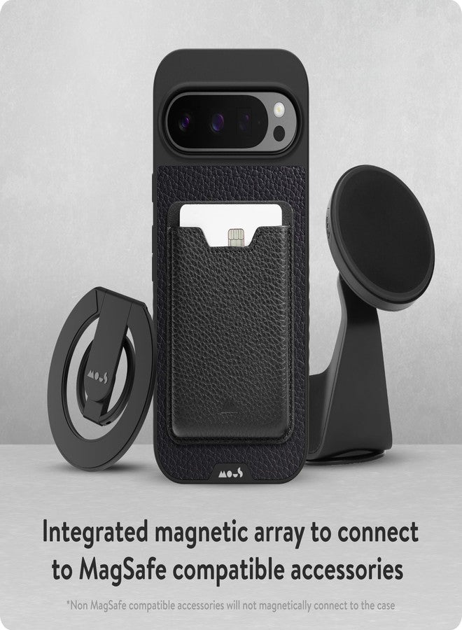 Mous for Google Pixel 9 Pro Case MagSafe Compatible - Limitless 5.0 - Black Leather - Protective Pixel 9 Pro Case - Shockproof Phone Cover - Image 5