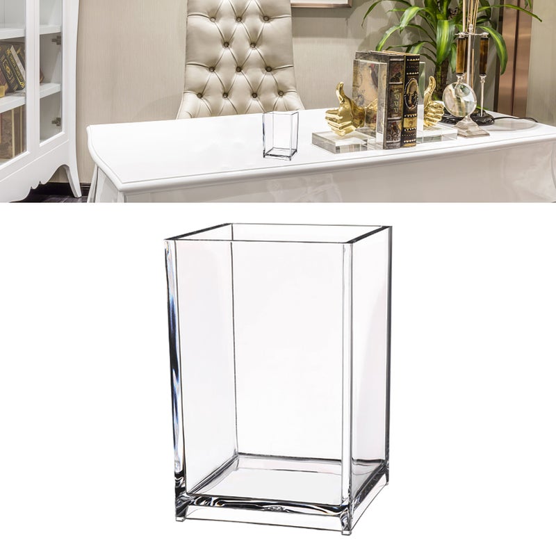 Clear Acrylic Pencil Pen Holder Modern Makeup Brush Storage Organizer for Office School Home Supplies - Image 1