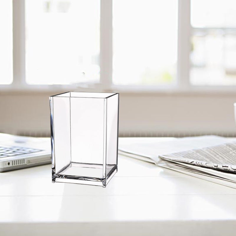 Clear Acrylic Pencil Pen Holder Modern Makeup Brush Storage Organizer for Office School Home Supplies - Image 5