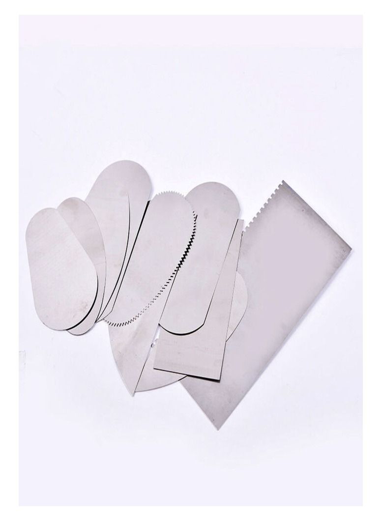 10 قطعة أدوات تقطيع فولاذية من السيراميك مكشطة فولاذية مسننة فخار طين مكشطة فولاذية لأدوات الفخار مكشطة الطين البوليمر - Image 2